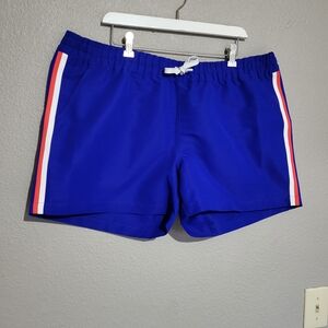 Men's Academy The Right Stuff Retro Pull On Shorts Red White Blue 2 XL